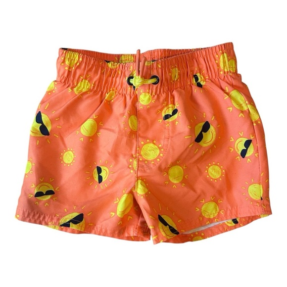 Cat & Jack Yellow and Orange Swim Trunks & Rash Guard - Picture 5 of 7